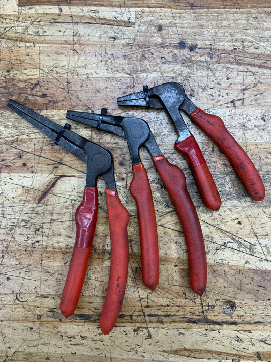 EZ Red 3pc Right Angle Pistol Grip Kiwi Pliers