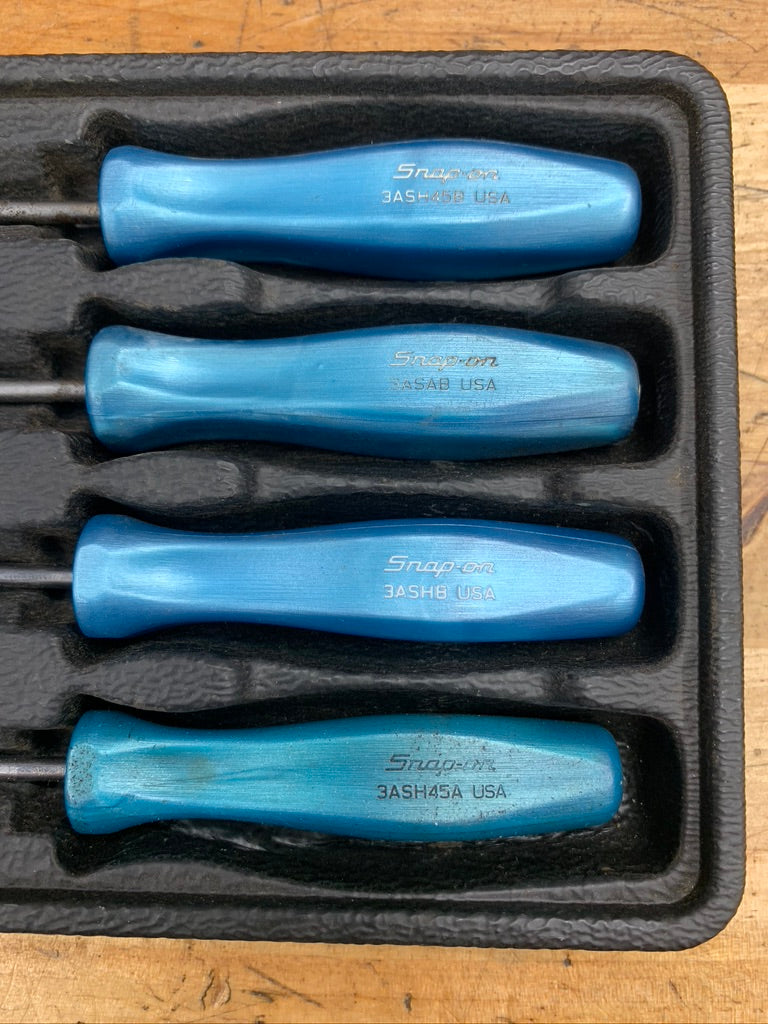 Snap On Pearl Blue Mini Pick Set 4pc USA
