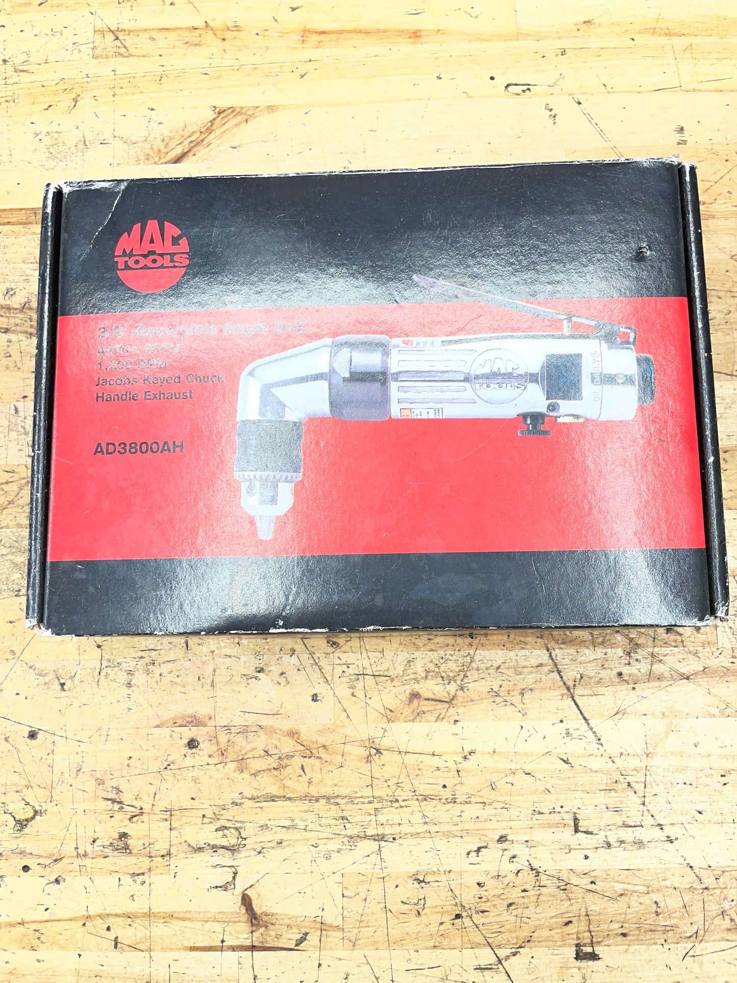 Mac Tools Right Angle Air Drill 3/8” BRAND NEW AD3800AH