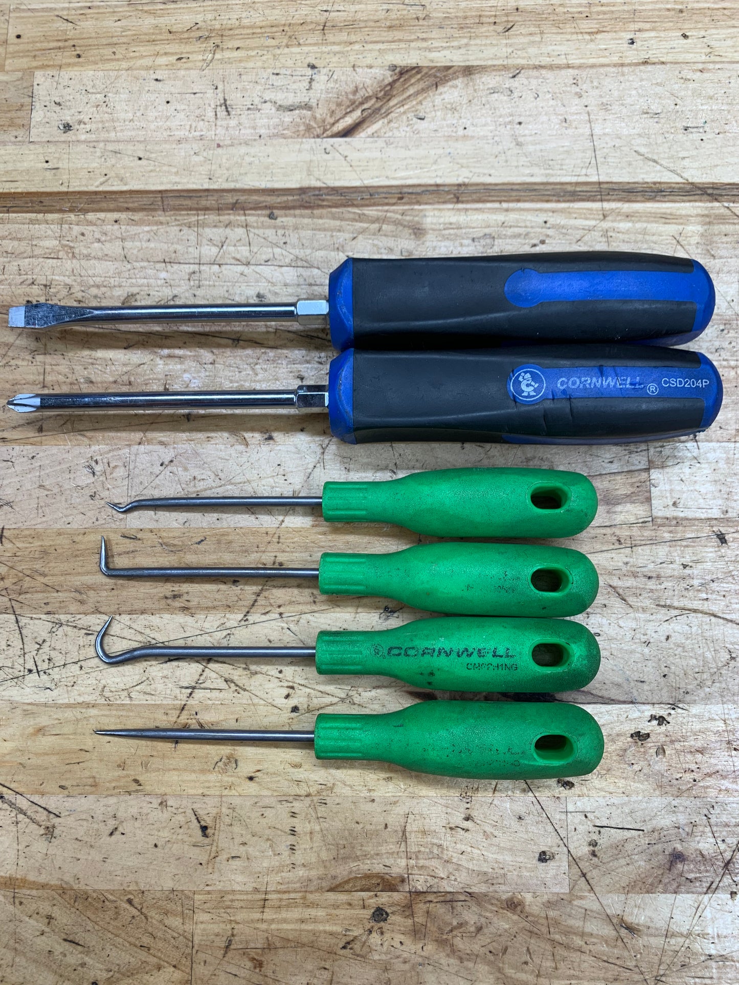 Cornwell (Witte) Mini Pick Set and Screwdriver Pair 6pc