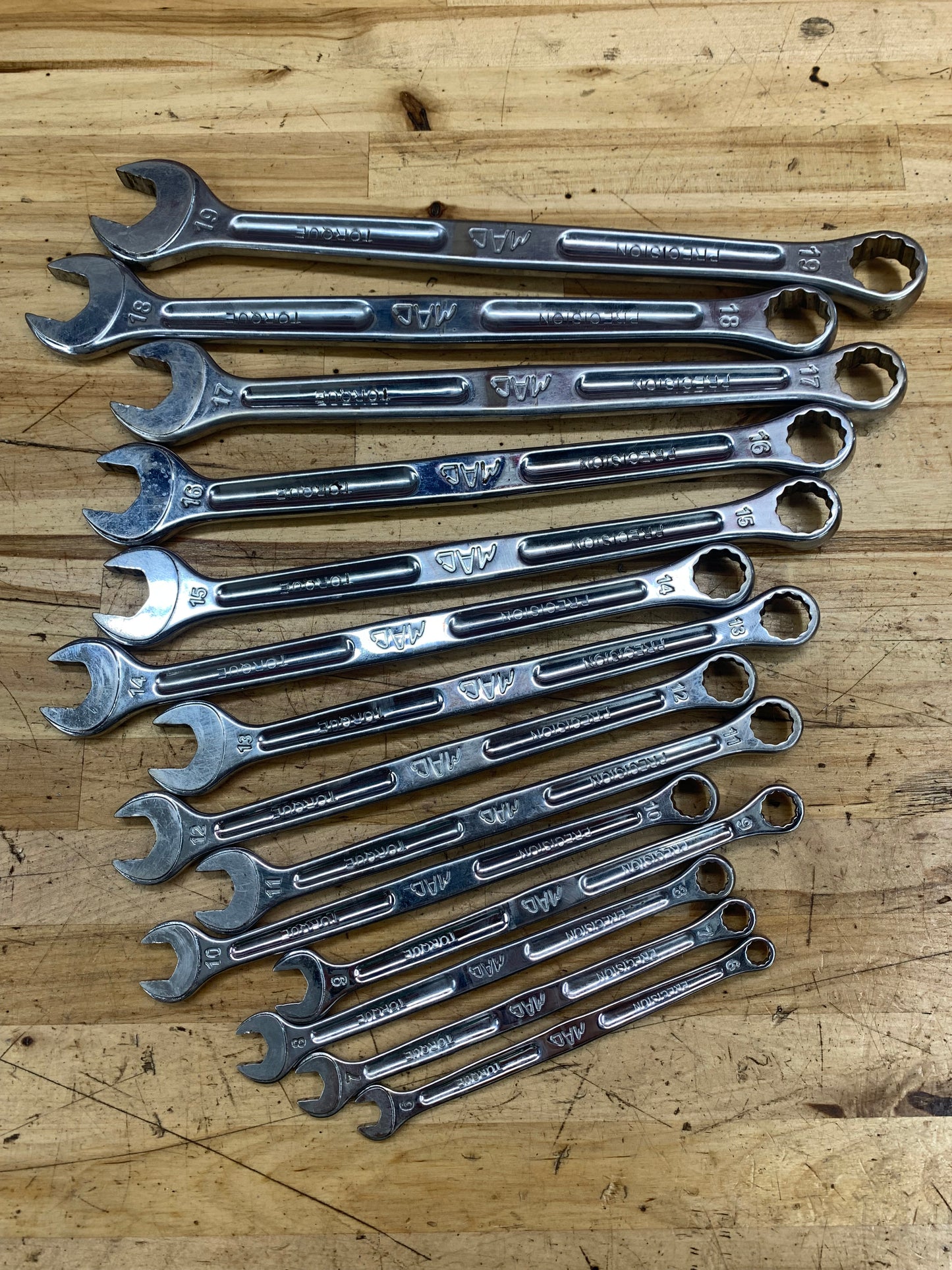 Mac Tools Metric Combo Wrench Set 14pc SCLM14PT