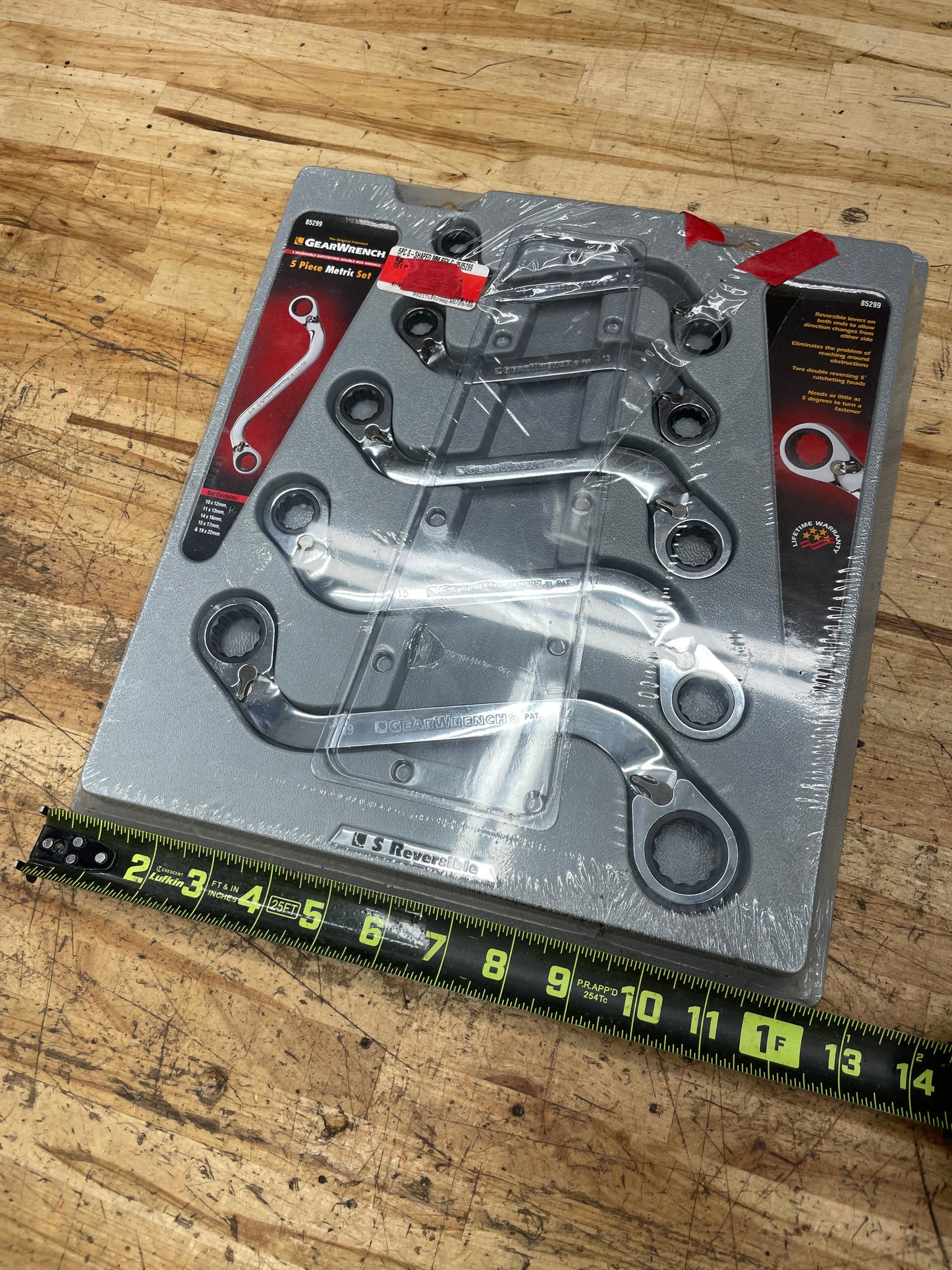 Gearwrench Metric Obstruction “S” Ratcheting Wrench Set NIB 85299