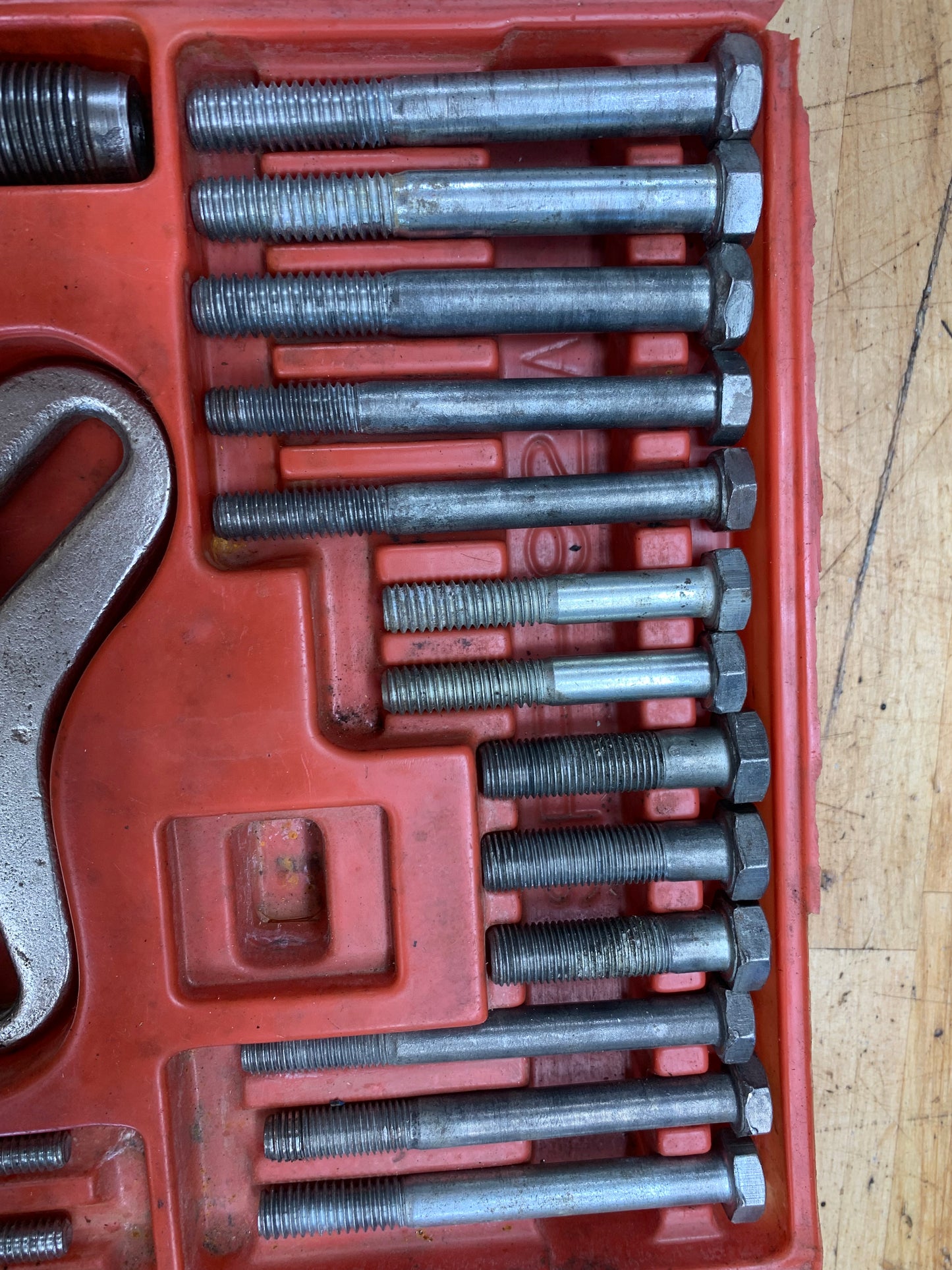 Snap On Bolt Grip Puller Set Tray Vintage USA CJ98