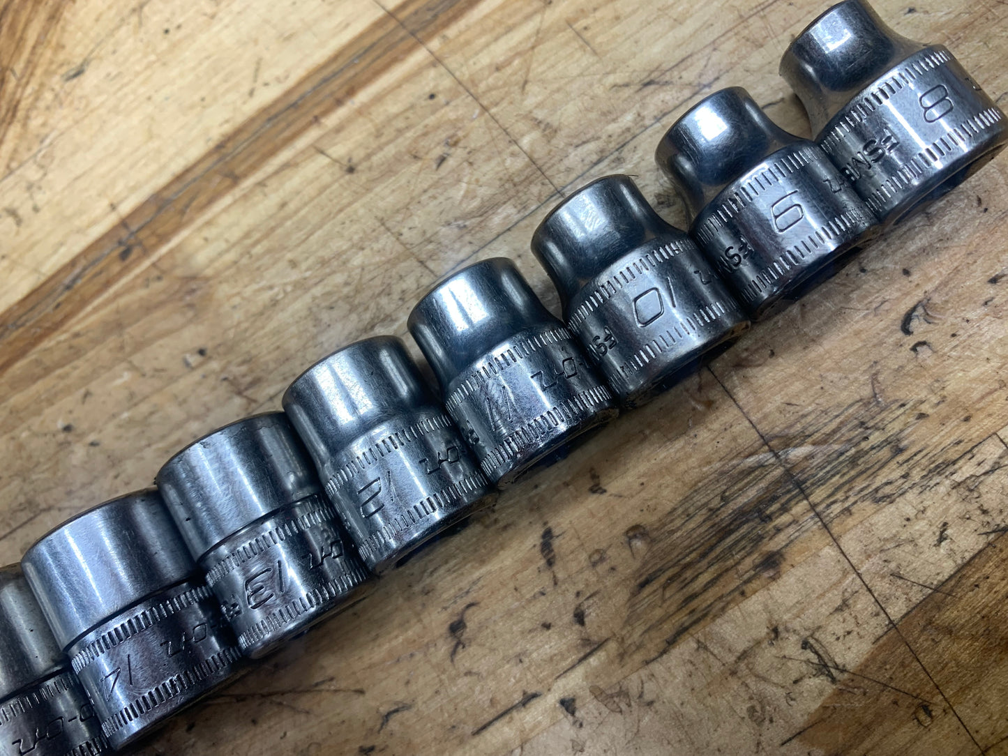Snap On 3/8” Metric 12pc Shallow Socket Set USA 212FSMY