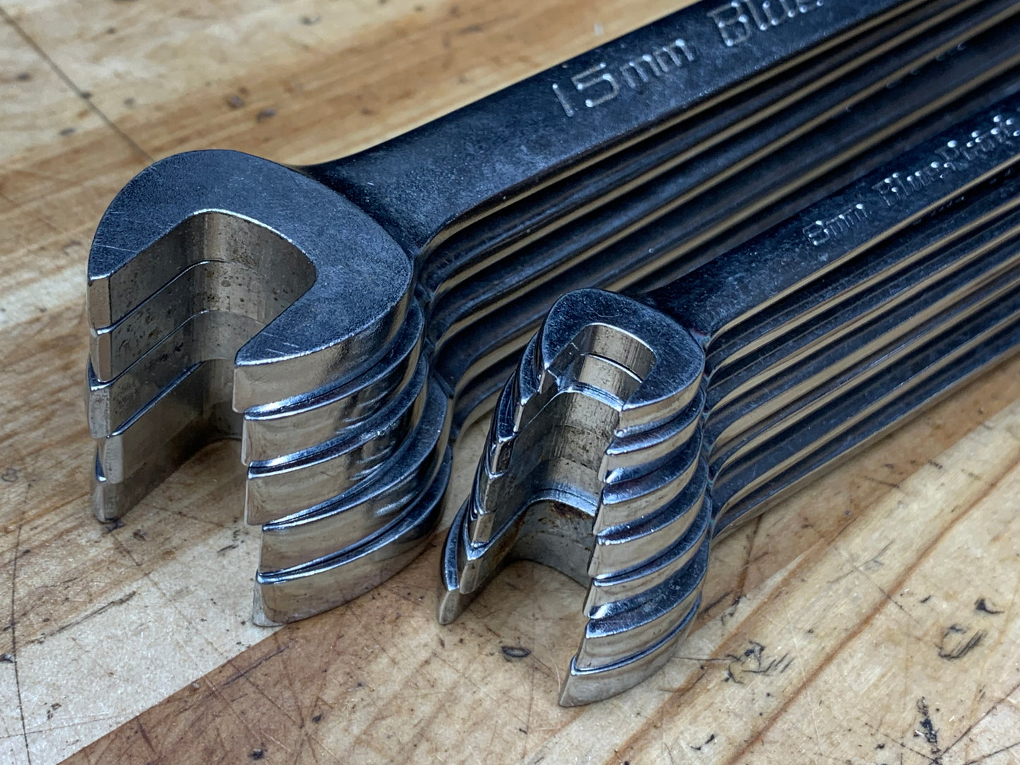 Blue Point Metric Combo Wrench Set 8-19mm 12pc USA BLPCWSM712B