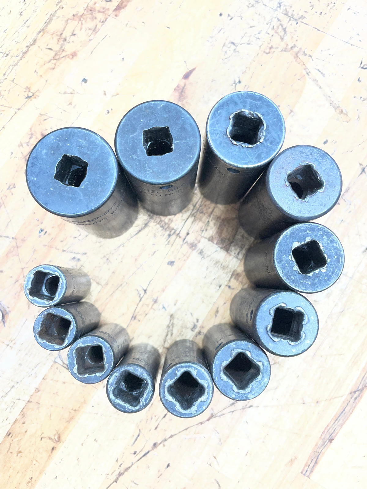 Snap On 3/8” SAE Deep Impact Socket Set 12pc. 5/16”-1” USA 212SIMFYA