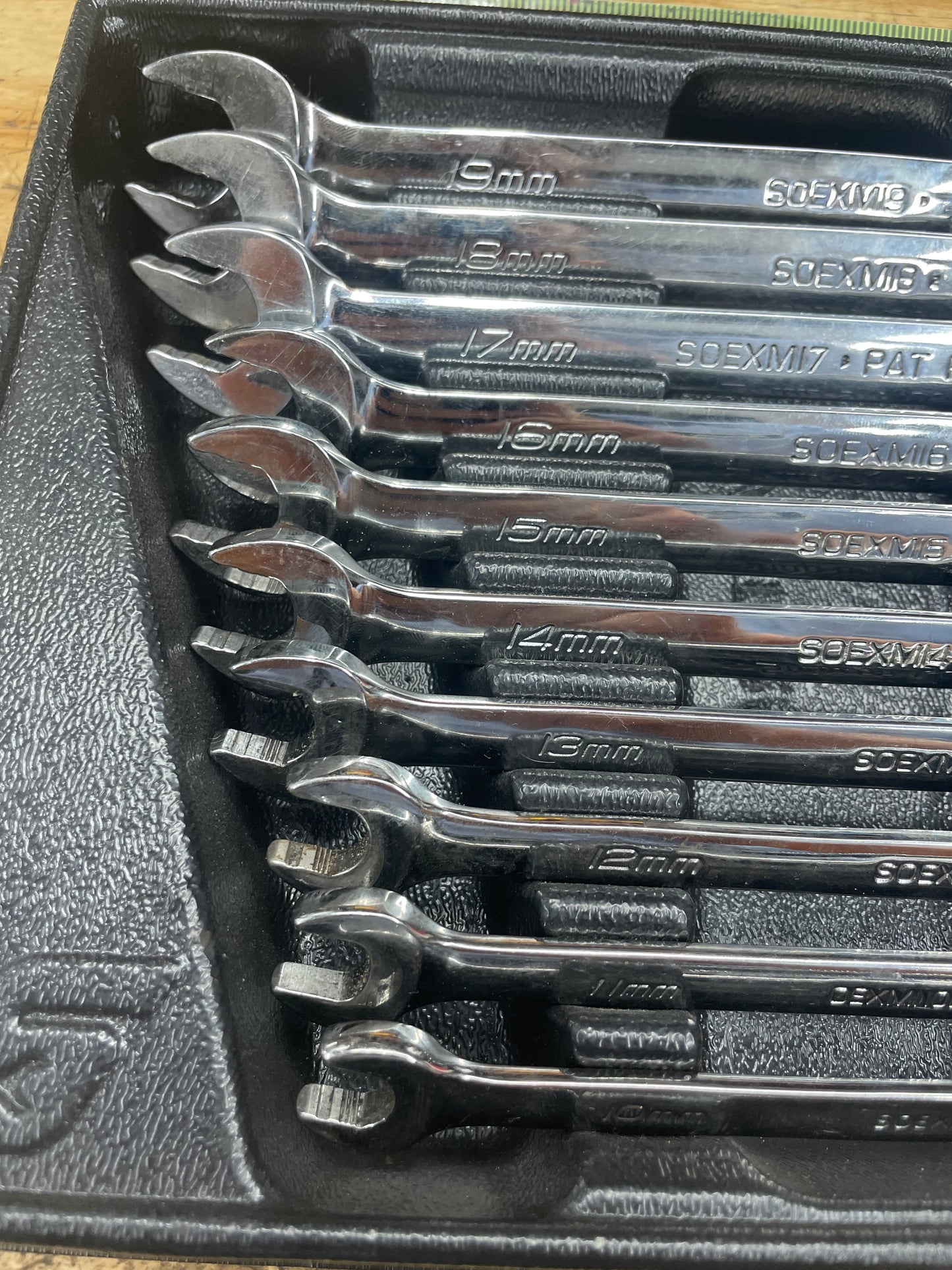 Snap On Metric Combo Wrench Set FD+ 10pc USA SOEXM710