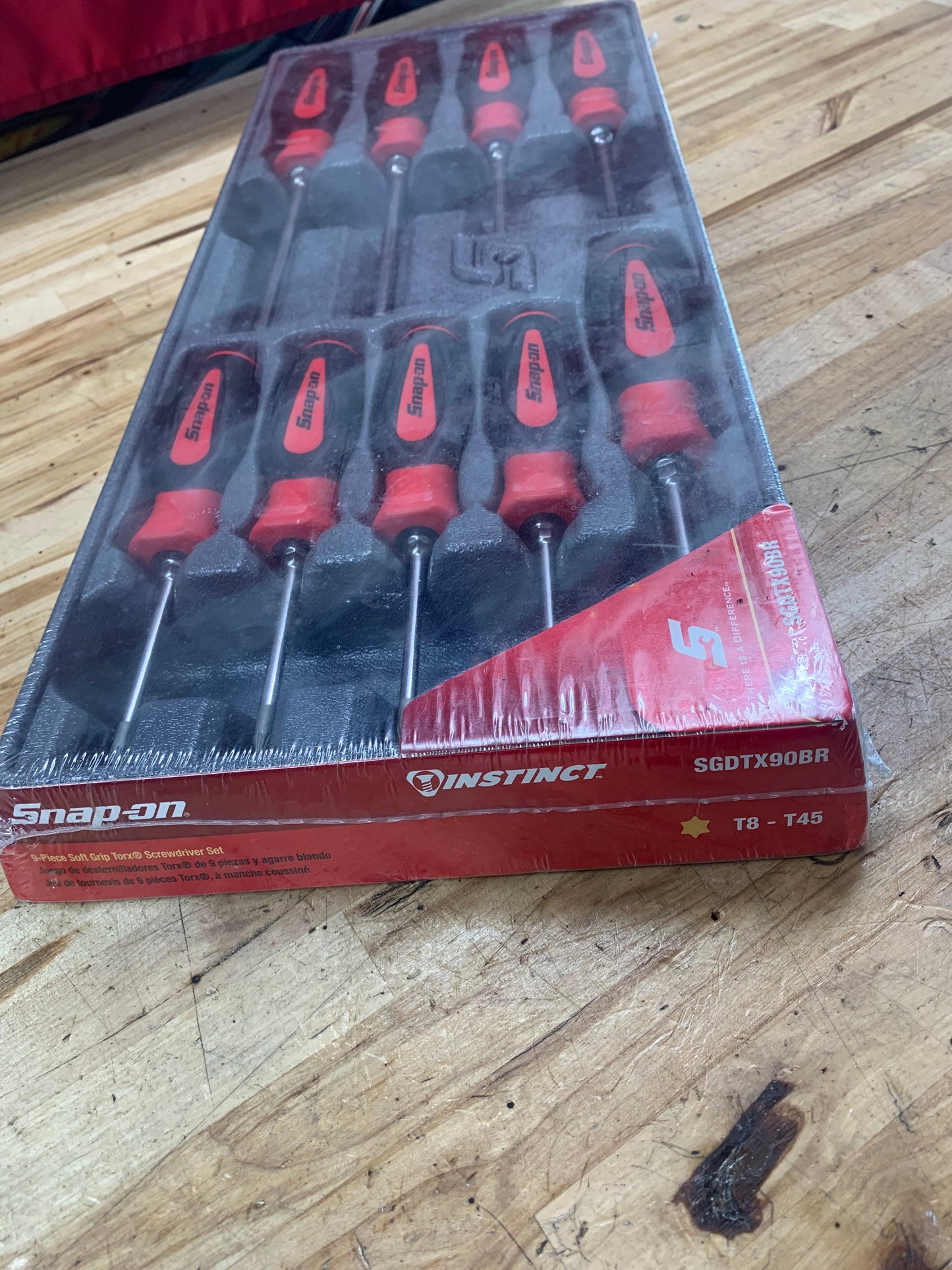 Snap-on Tools NEW 9pc T8 - T45 TORX Screwdriver Set SGDTX90BR
