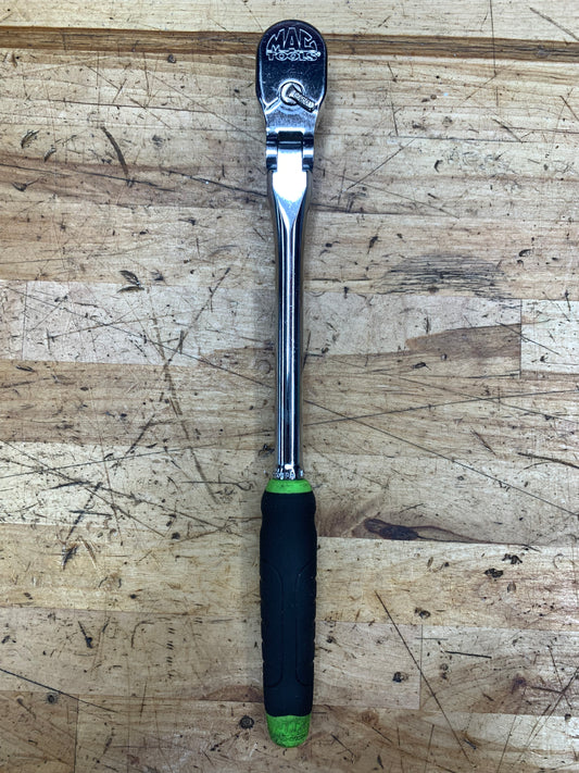 Mac Tools 1/4” Flex Head Soft Grip Ratchet USA MR990FPA