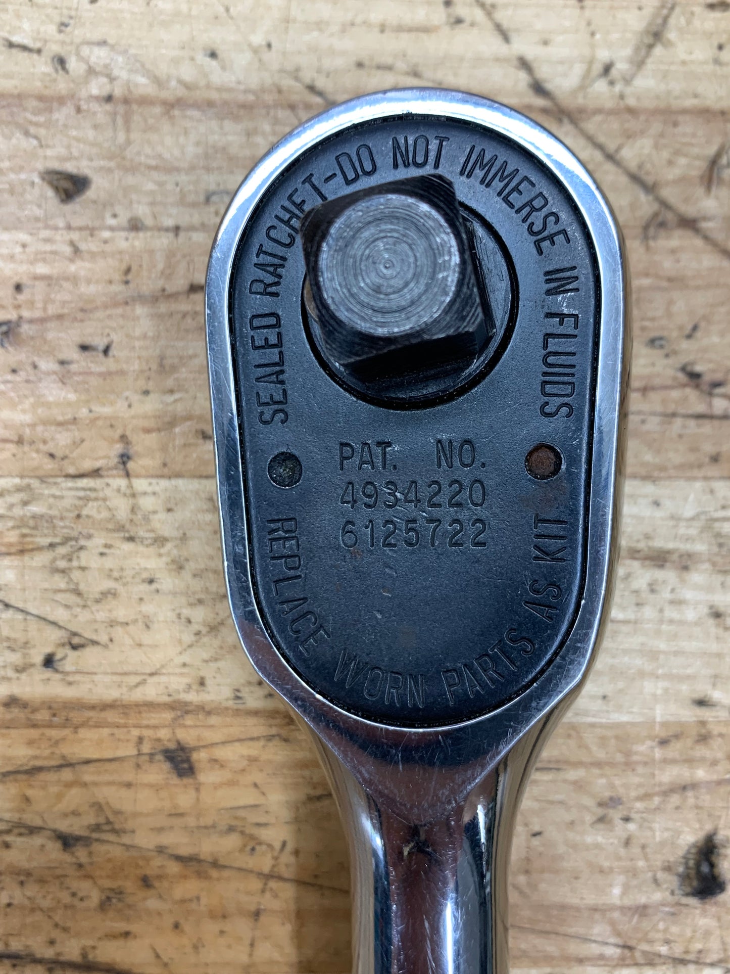 Snap On 1/2" Chrome Handle Ratchet USA S936