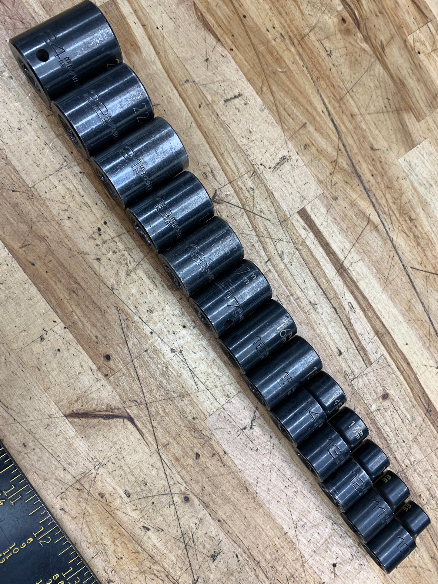 Matco 1/2” Metric Shallow Impact Socket Set 10-24mm 13pc