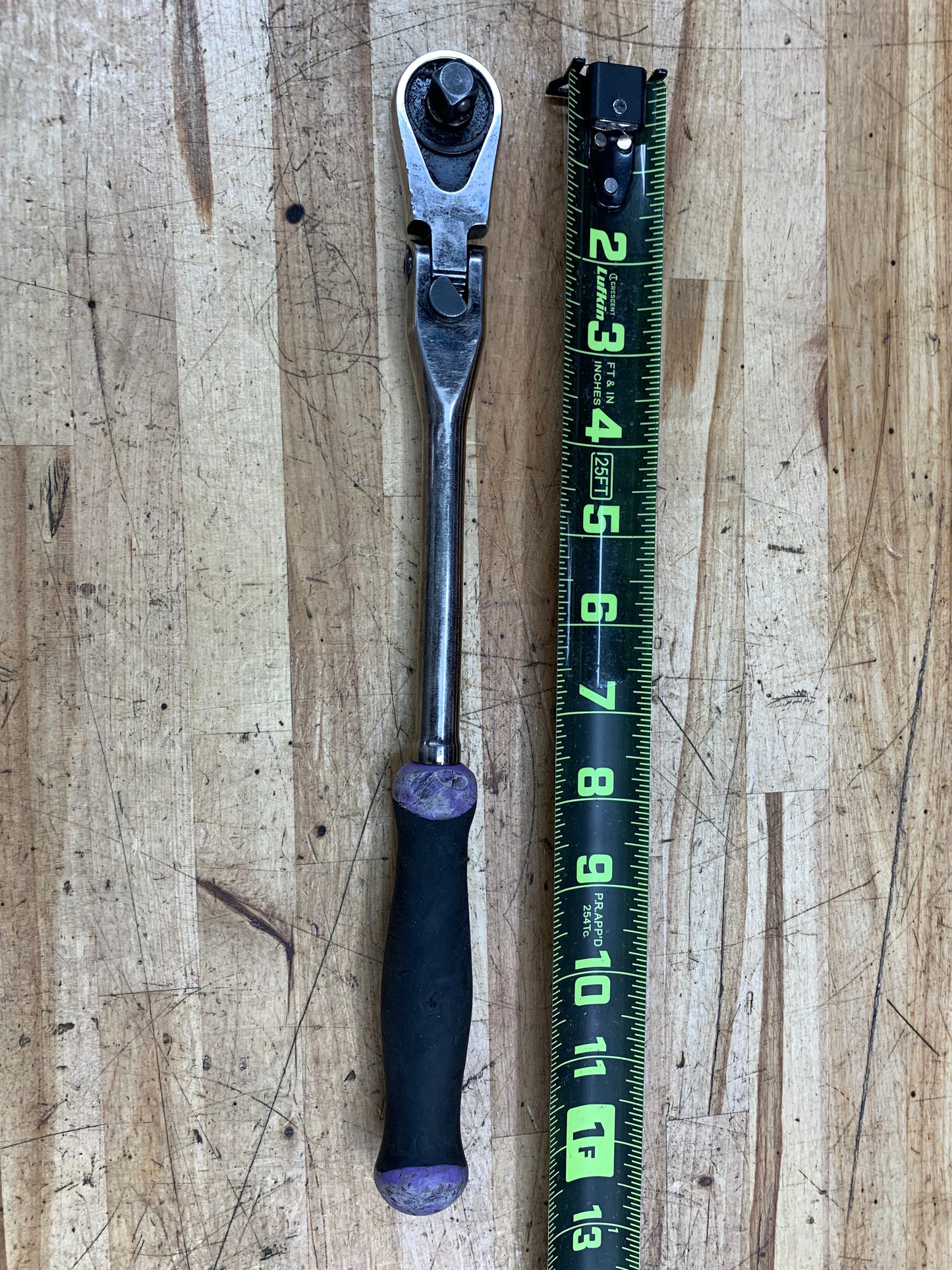 Matco 3/8" Locking Flex Head Ratchet 88 Fine Tooth Purple BFR128NLFx USA