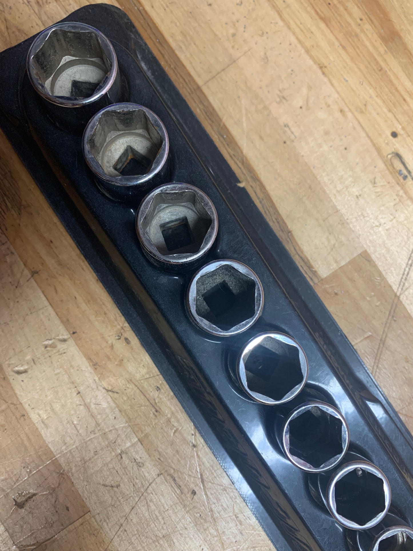 Snap On FDX 15pc socket set metric shallow  215YFSMY