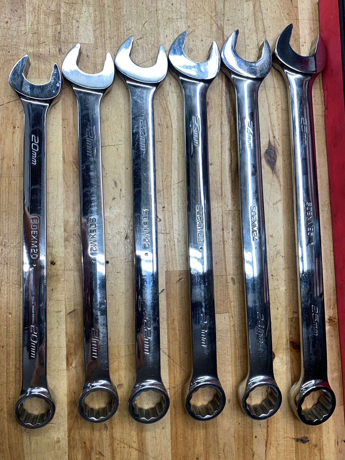 Snap On Metric Combo Foam Wrench Set 20-25mm USA SOEXM02FMBR