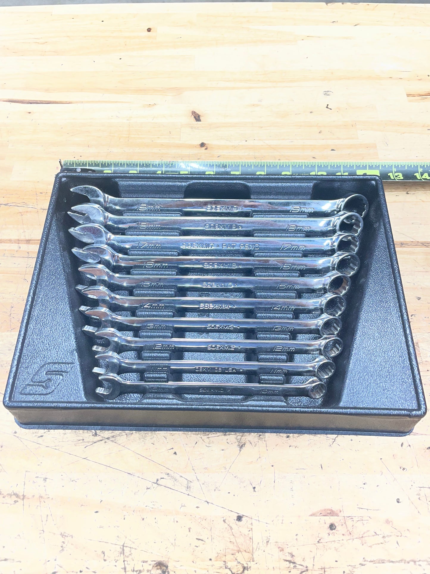 Snap On Metric Combo Wrench Set FD+ 10pc USA SOEXM710