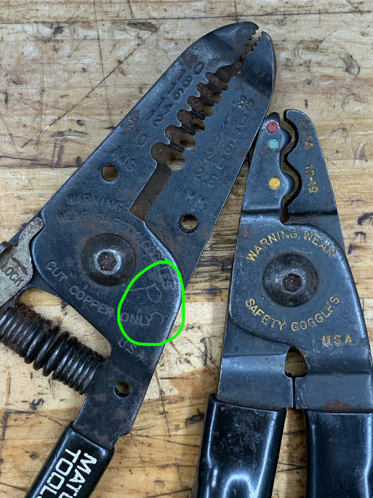 Matco Wire Stripper/Crimper Pliers BUNDLE MST703E