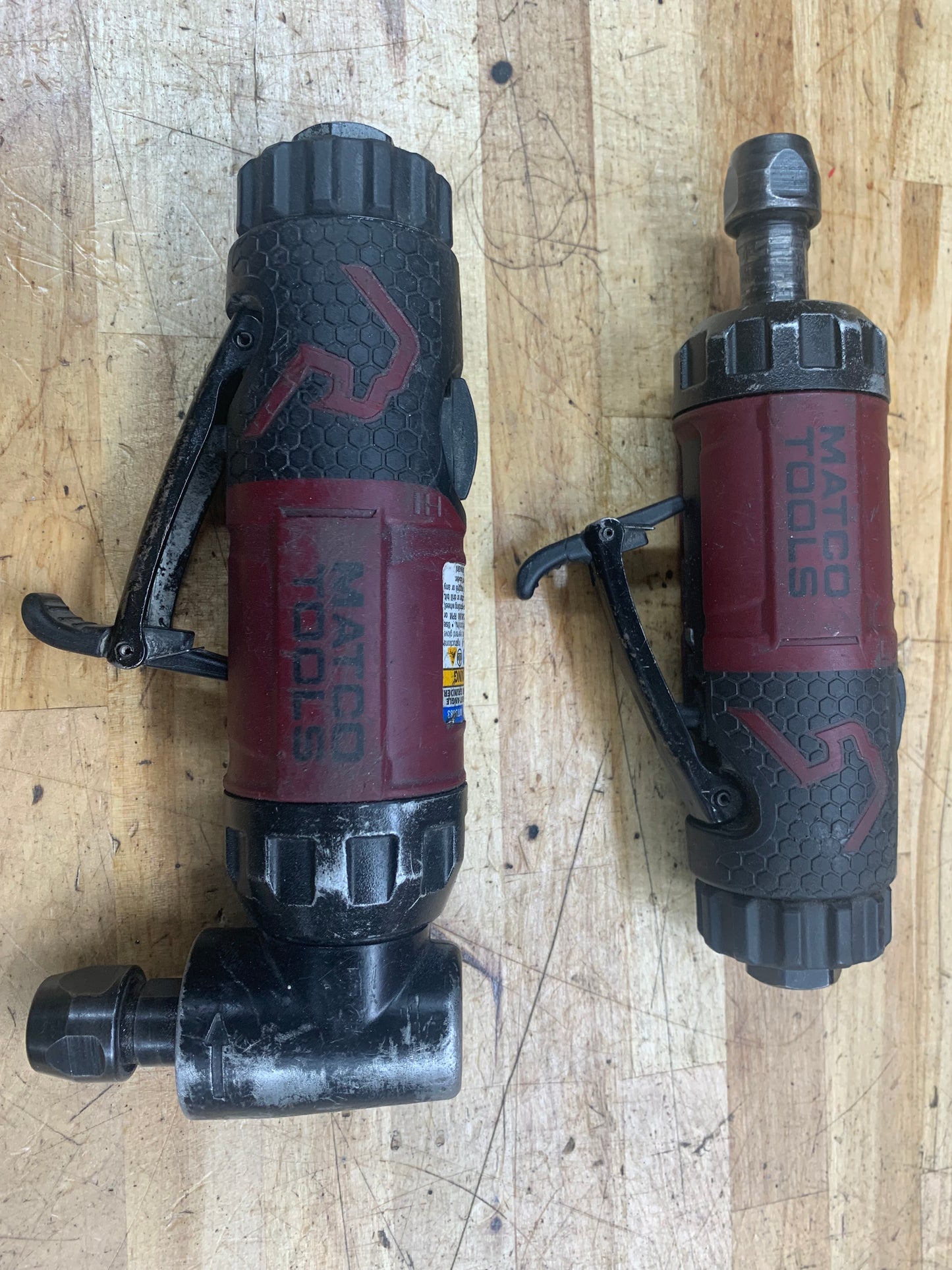 Matco Air Die Grinder Pair 90 Degrees and Straight.  MT5880, MT5883