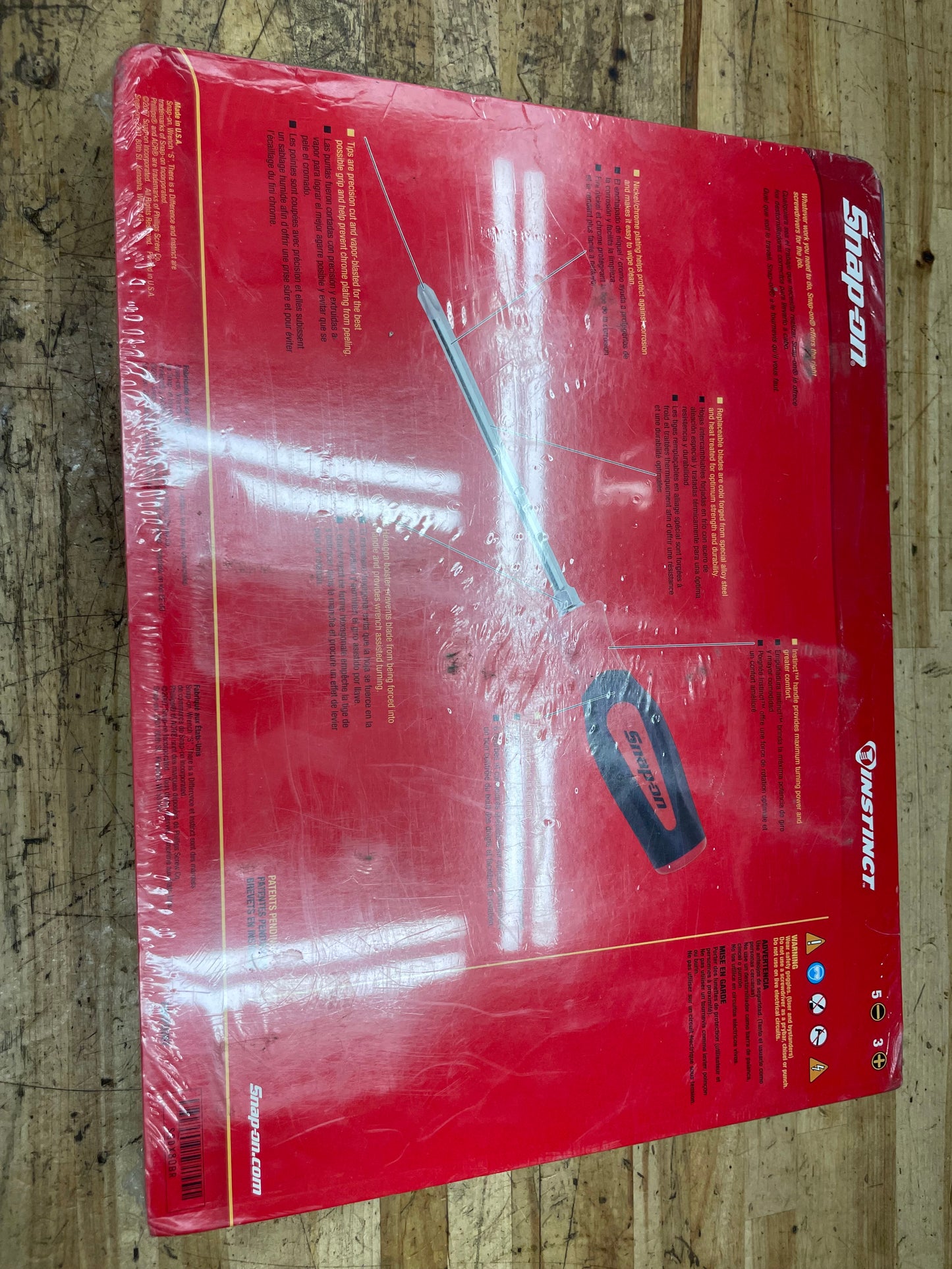 Snap On Instinct Screwdriver Set 8pc NIB USA SGDX80BR