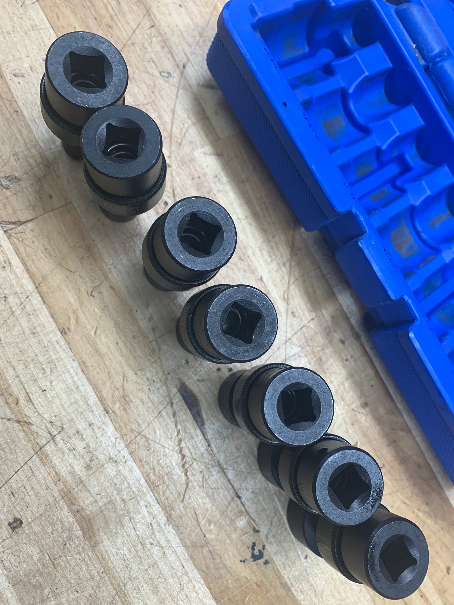 Blue Power by Cornwell SAE Impact swivel socket set 3/8” CBPIU2