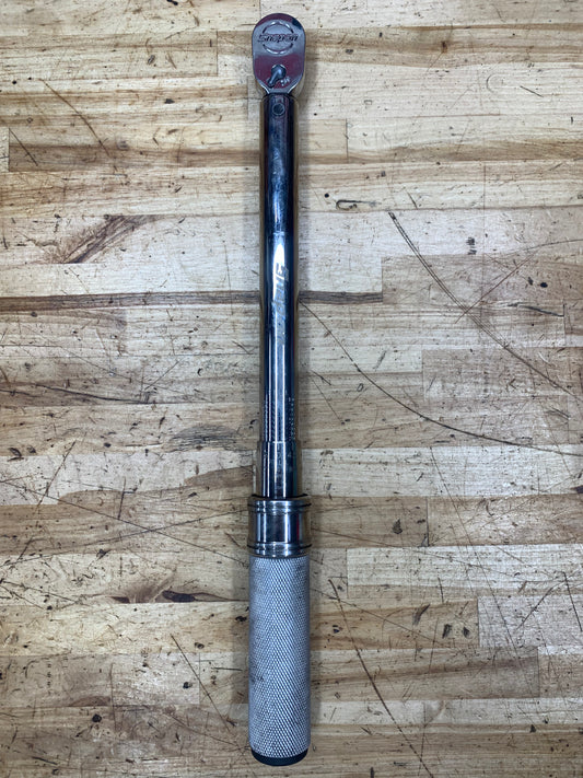 Snap On 3/8" Click Style Torque Wrench 20-100ft.lb USA QD2R100A