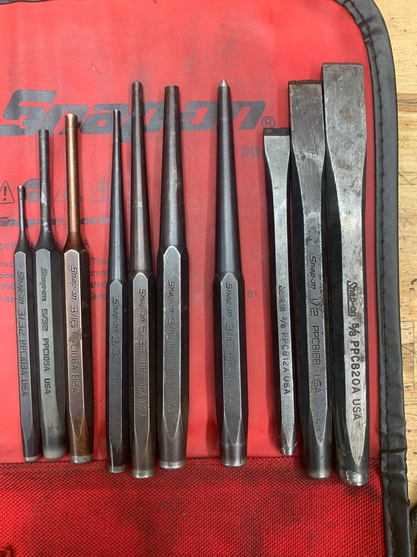 Snap On Punch/Chisel Set 10pc. PPC710BK