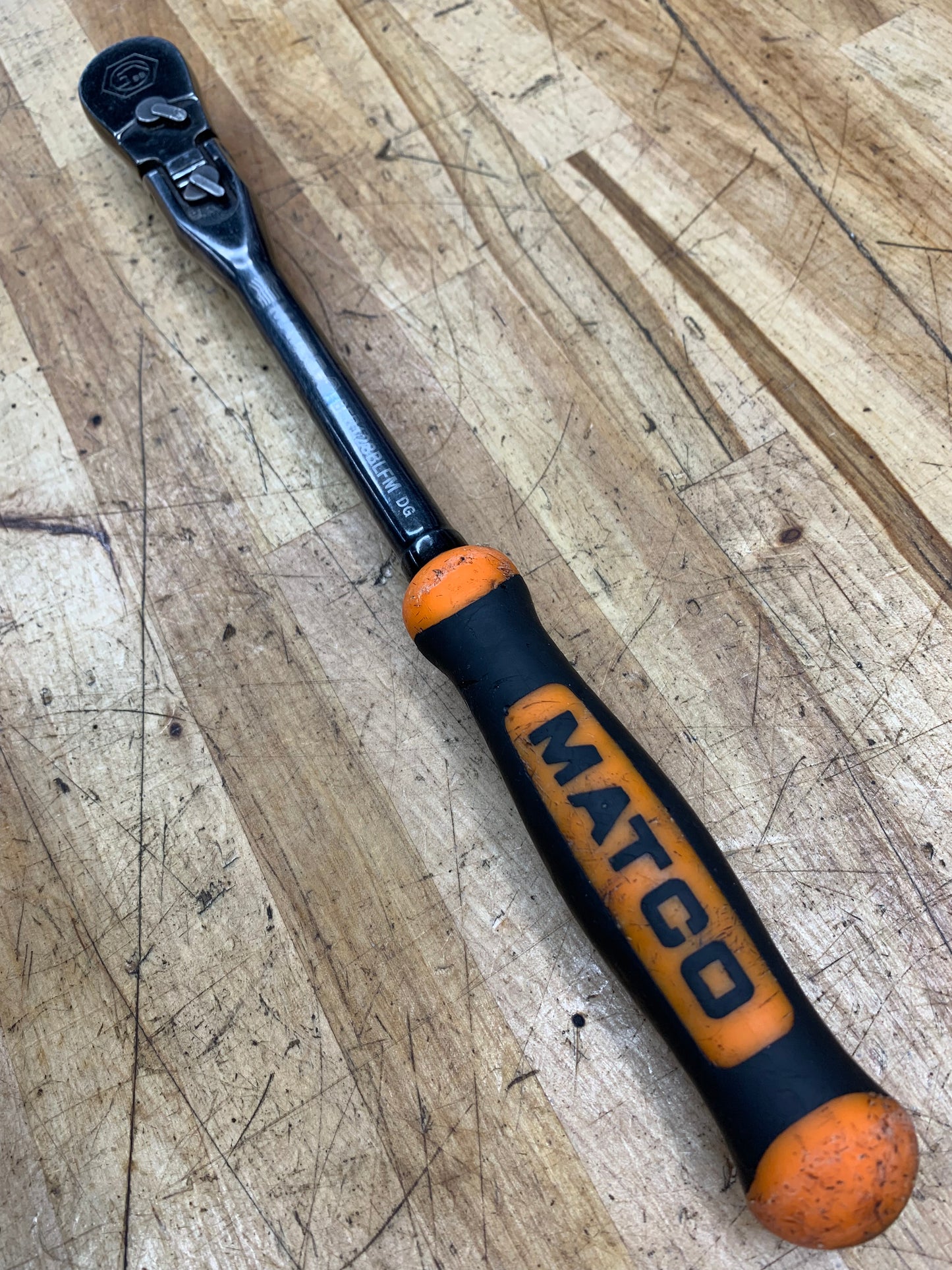 Matco 3/8" Locking Flex Head Ratchet 88 Fine Tooth Orange BFR128BLFM USA