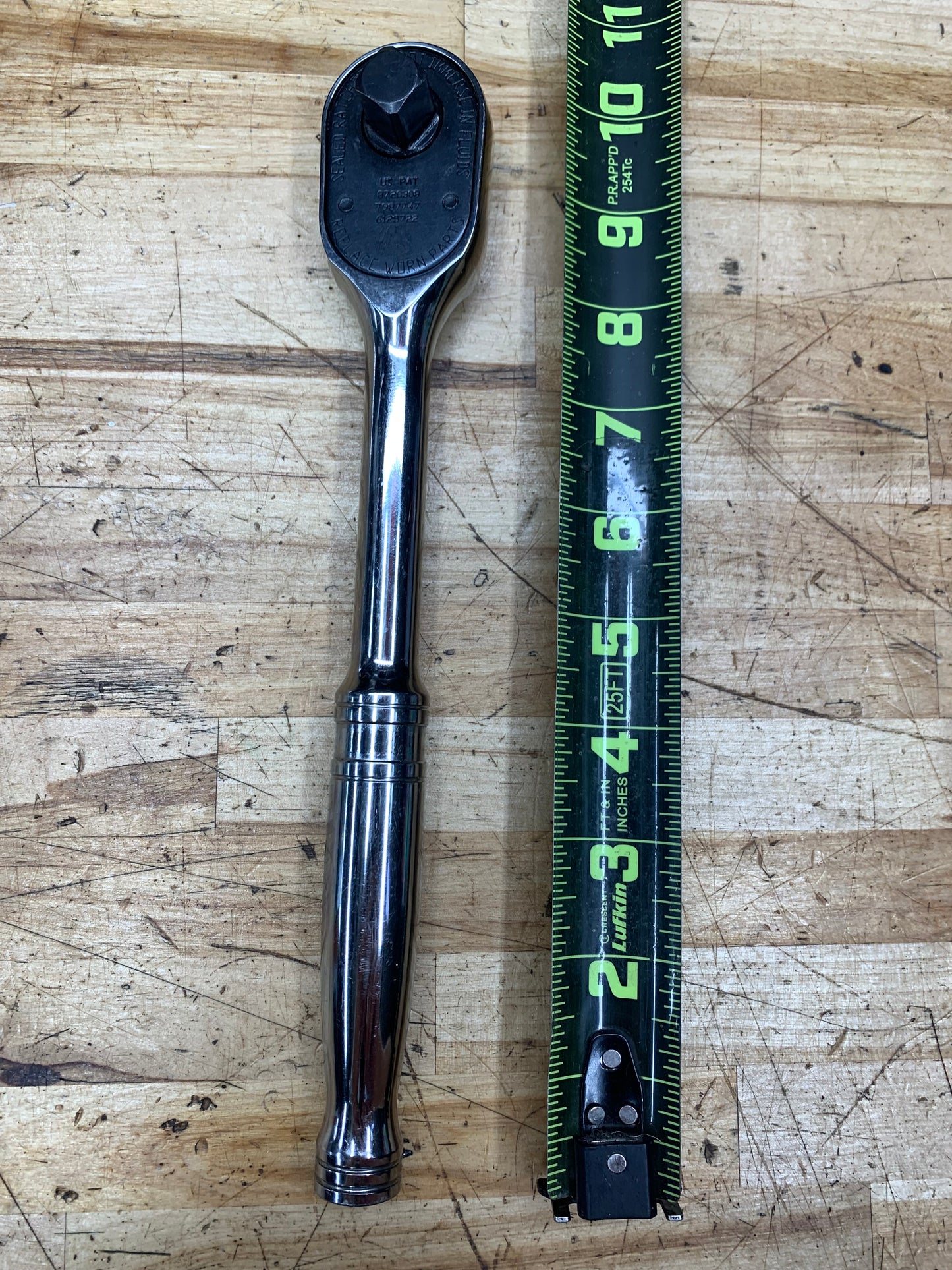 Snap On 1/2” Chrome Handle Ratchet USA S80A