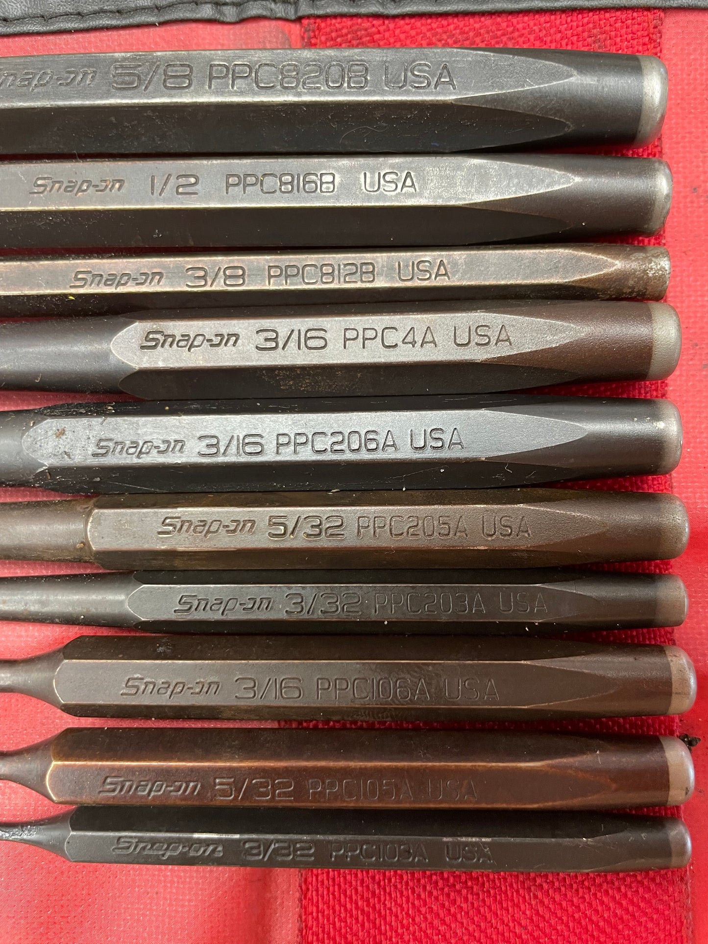 Snap On Punch/Chisel Pouch Set USA PPC710BK