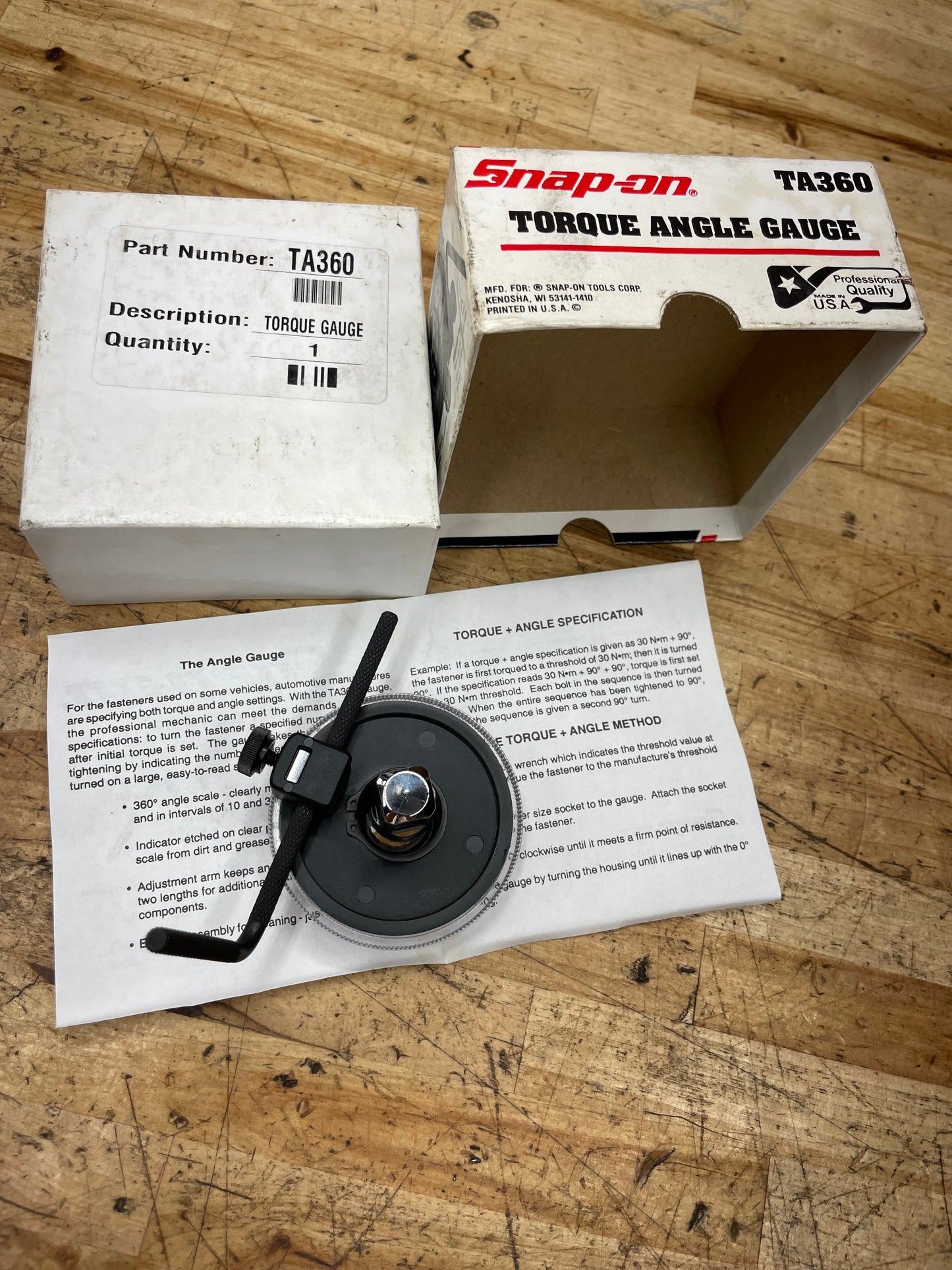 Snap On Torque Angle Gauge BRAND NEW TA360