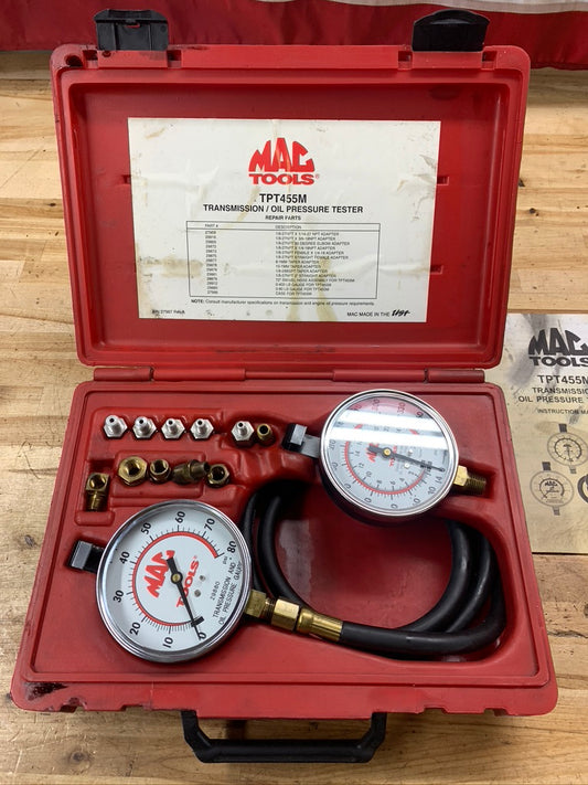 Mac tools transmission/oil pressure test kit TPT455M. USA