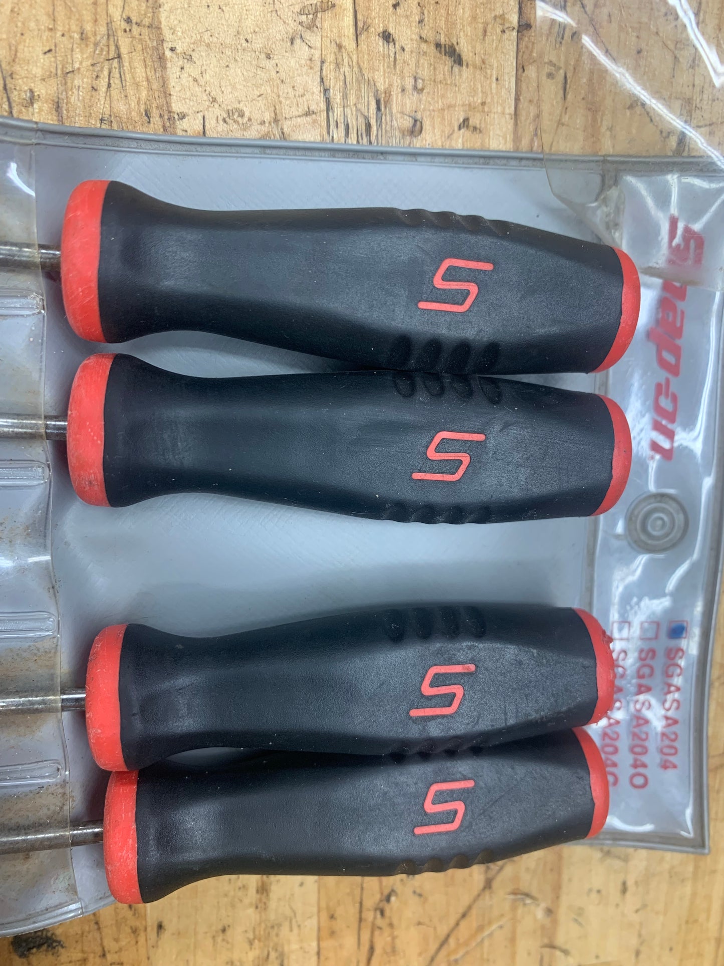 Snap On Mini Pick Set Vintage Soft Grip Pouch Set USA SGASA204
