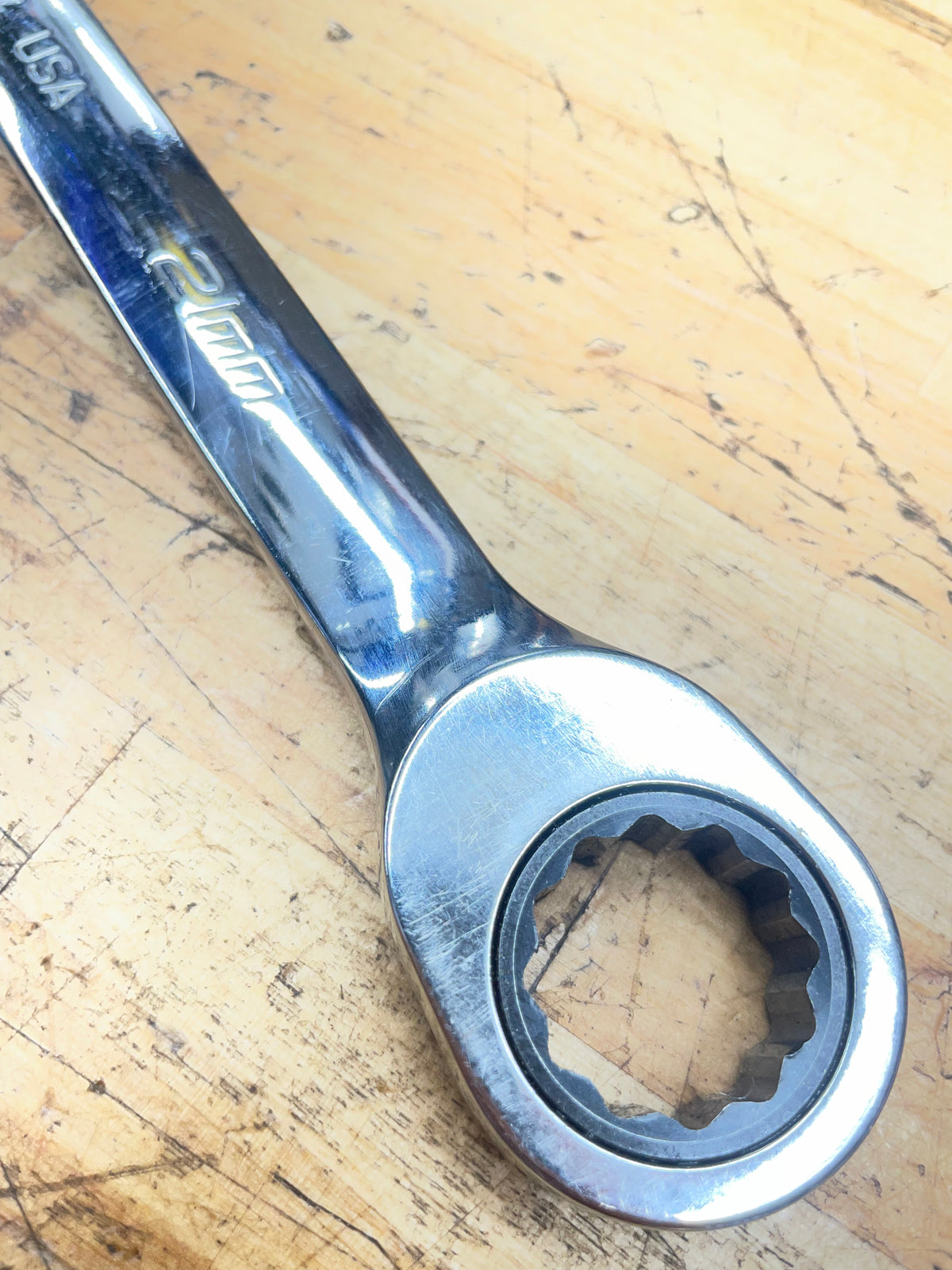 Snap On 21mm Ratcheting Combo Wrench USA OXRM21