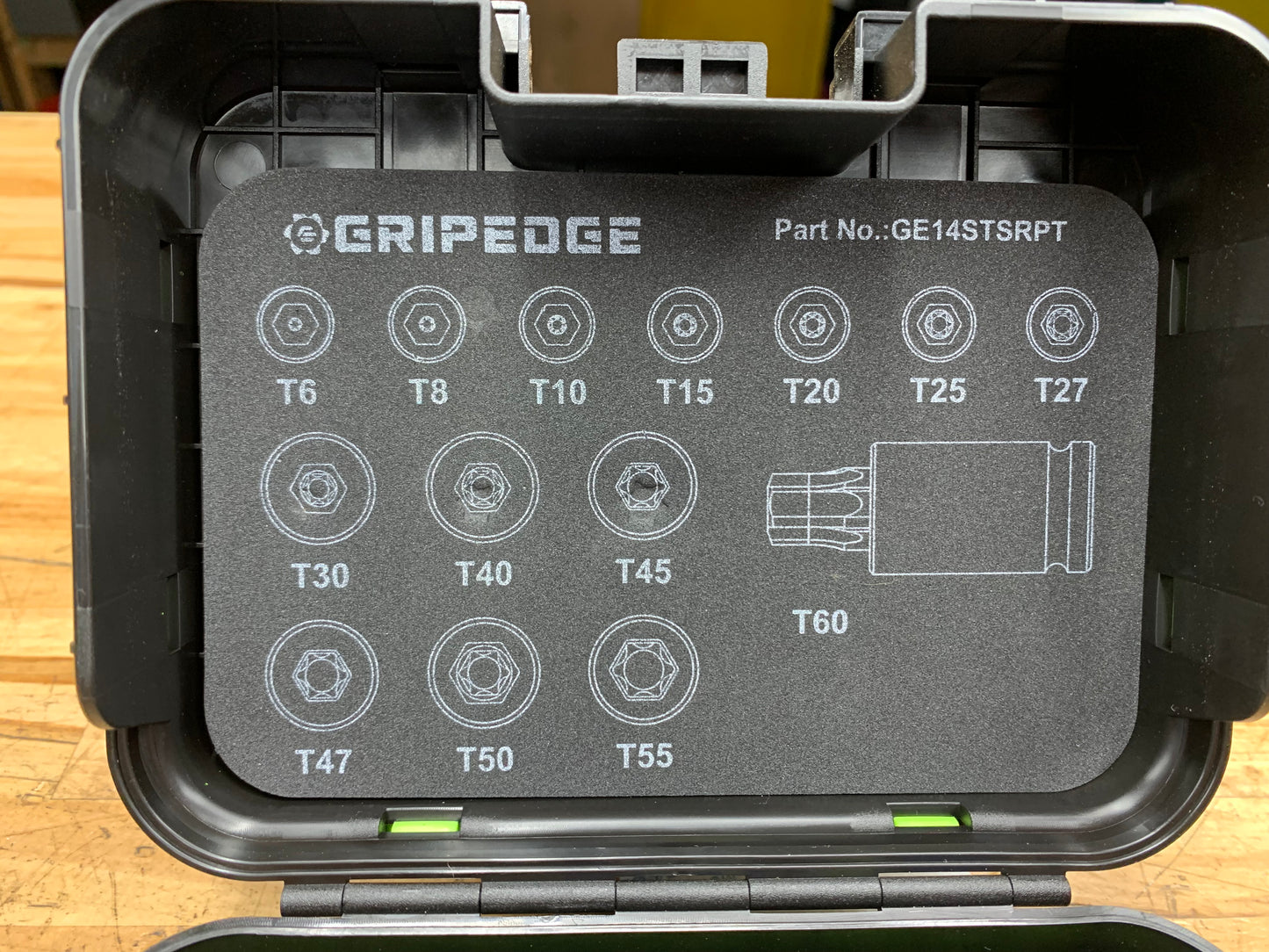 Grip Edge TORX Foam Socket Master Set Case 14pc GE14STSRPT