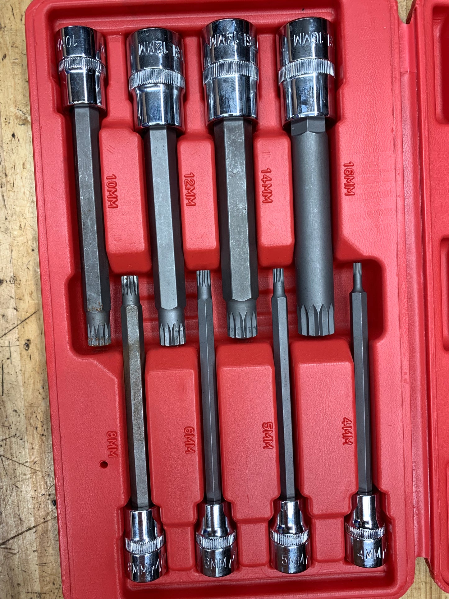 Mac Tools 12point Metric Long Bit Socket Set 8pc SXVMTSL8B