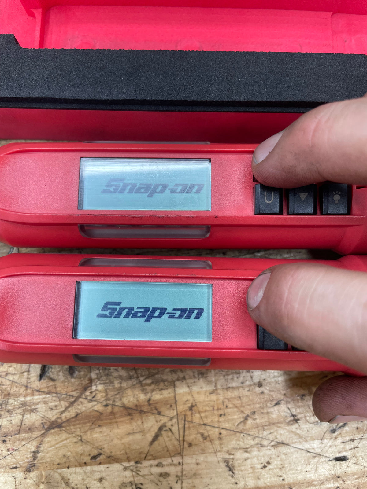 Snap On Techangle 1/2” & 3/8” Torque Wrench Foam Set USA