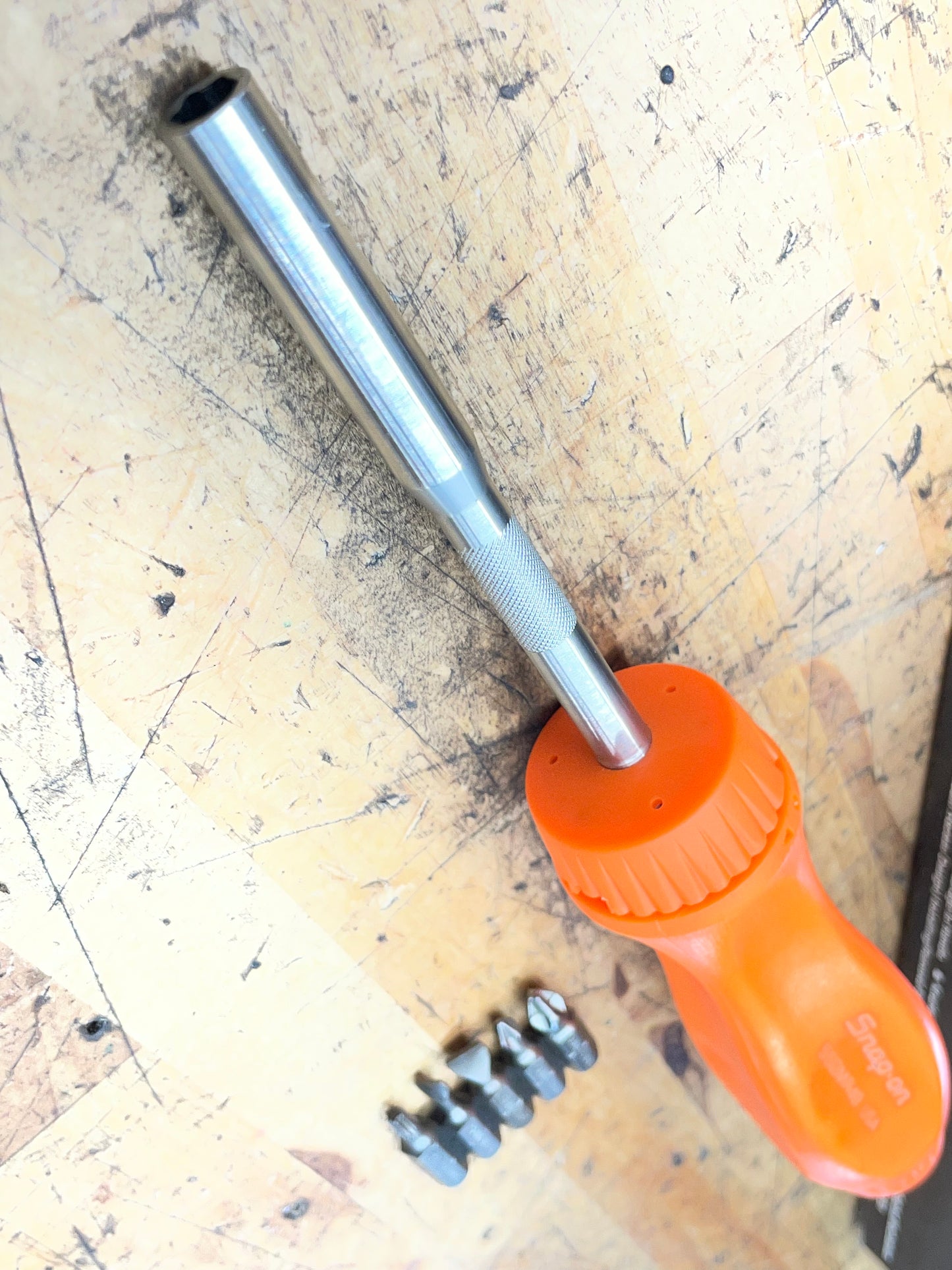 Snap On Ratcheting Screwdriver Orange Hard Handle USA BRAND NEW SSDMR4B
