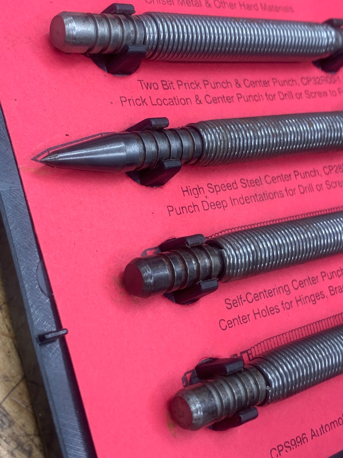Mac Hammerless Spring Punch Set USA CPS996