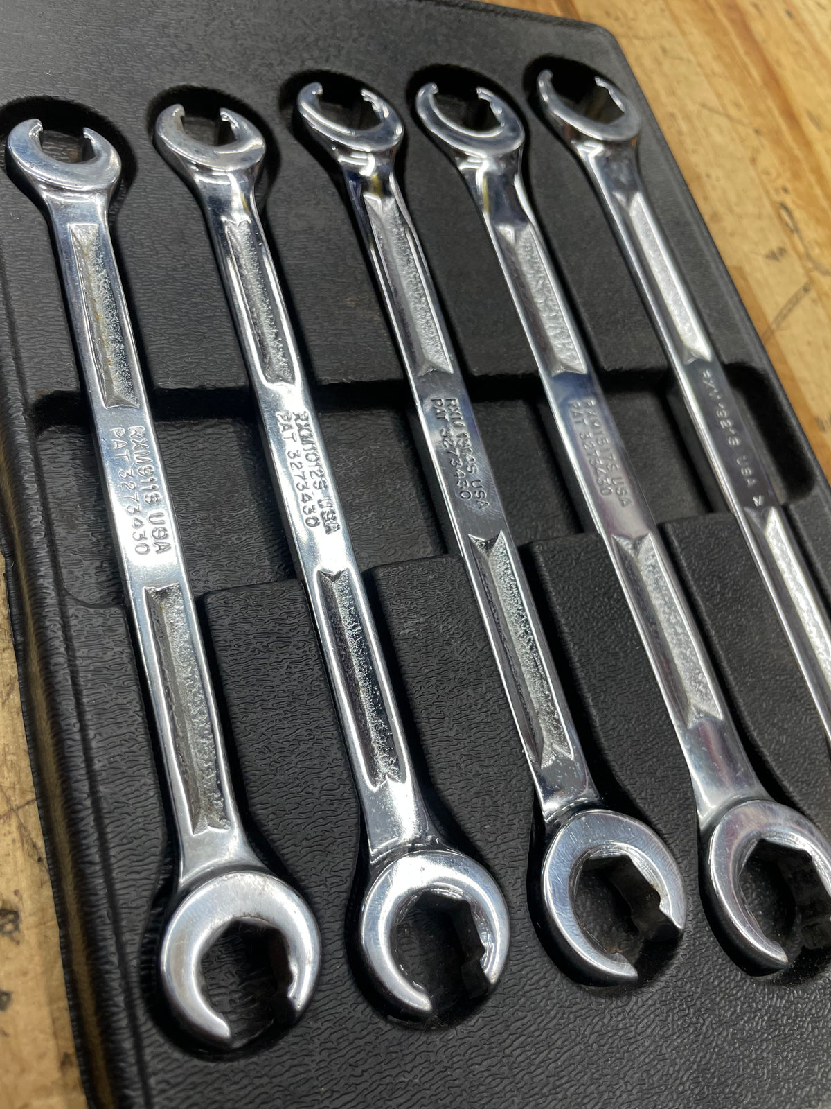 Snap On Metric Flare Wrench Set 5pc Vintage 9-21mm USA