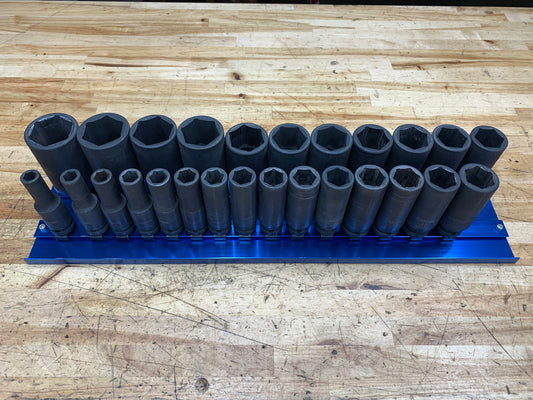 Expert by Mac Tools 1/2” Metric Deep Impact Socket Set 26pc 10-36mm With Tray E041639