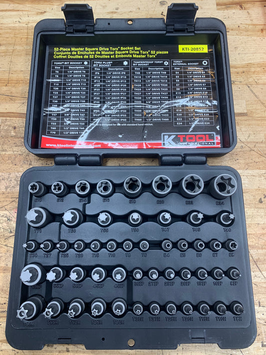 K Tool International 52pc Master Torx Socket Set KTI-20852