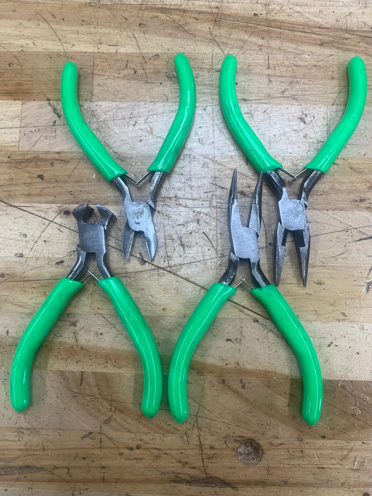 Mac Tools Mini Plier Set 4pc Green