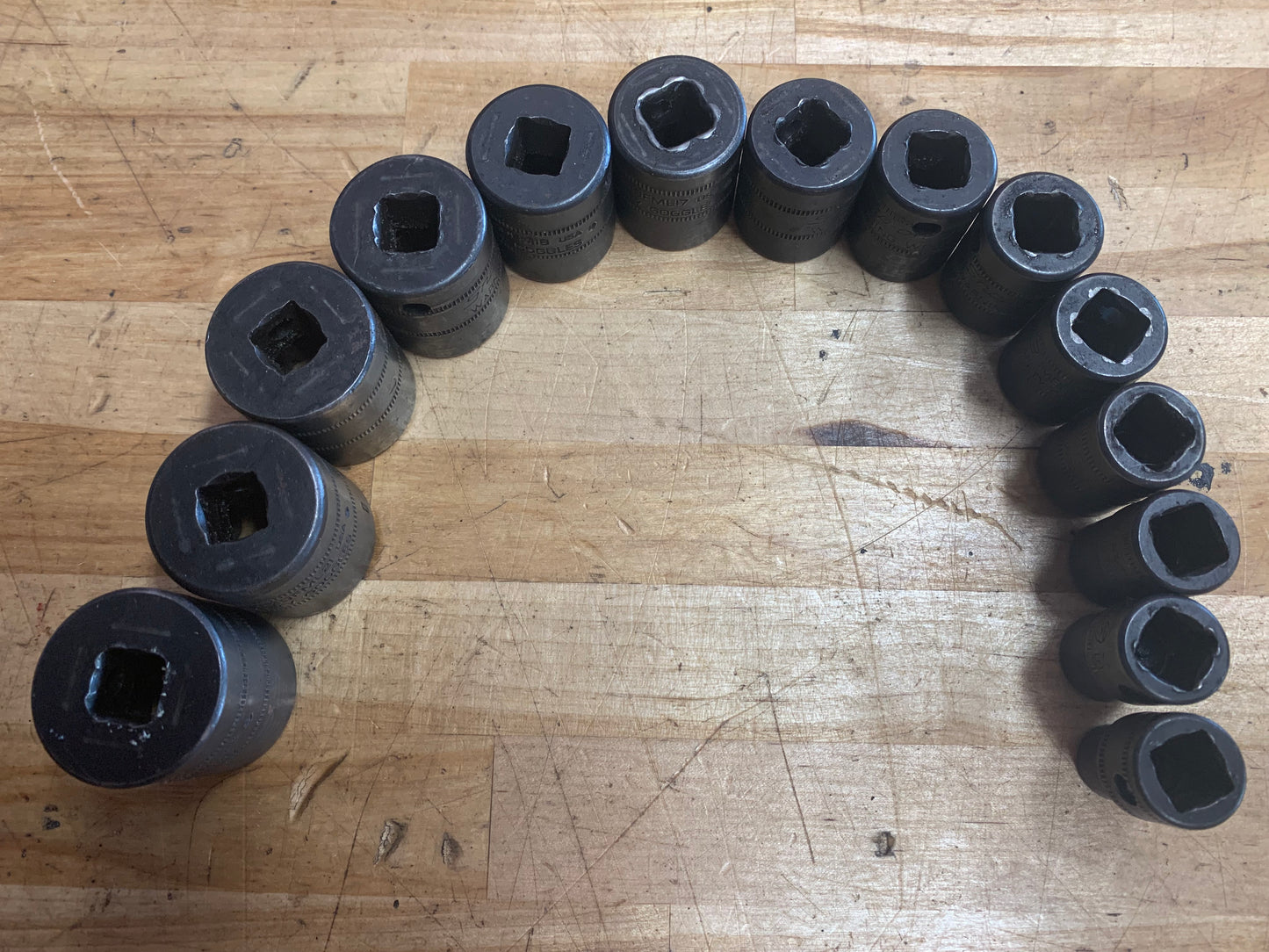 Snap On 3/8" Metric 12 Point Impact Shallow Socket Set 14pc