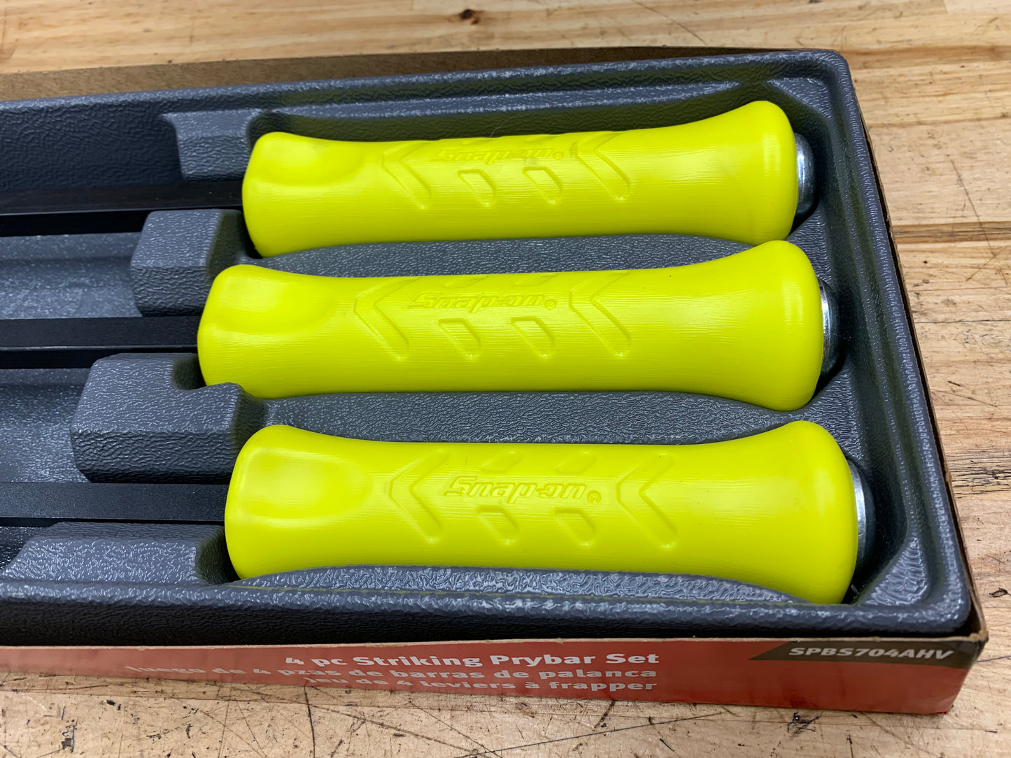 Snap on HiViz Striking prybar set BRAND NEW SPBS704AHV