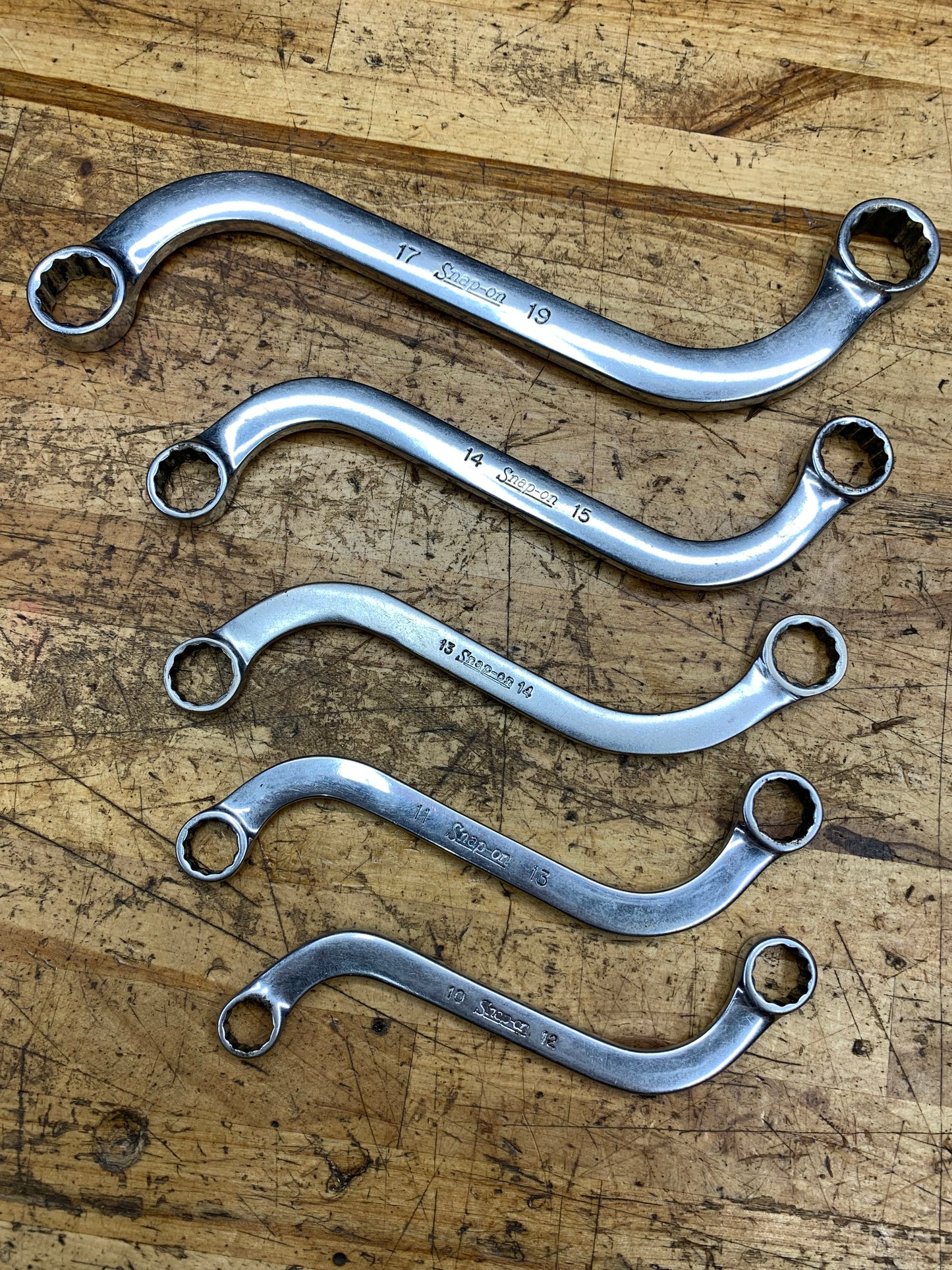 Snap On Metric "S" Shaped Obstruction Wrench Set 5pc. USA