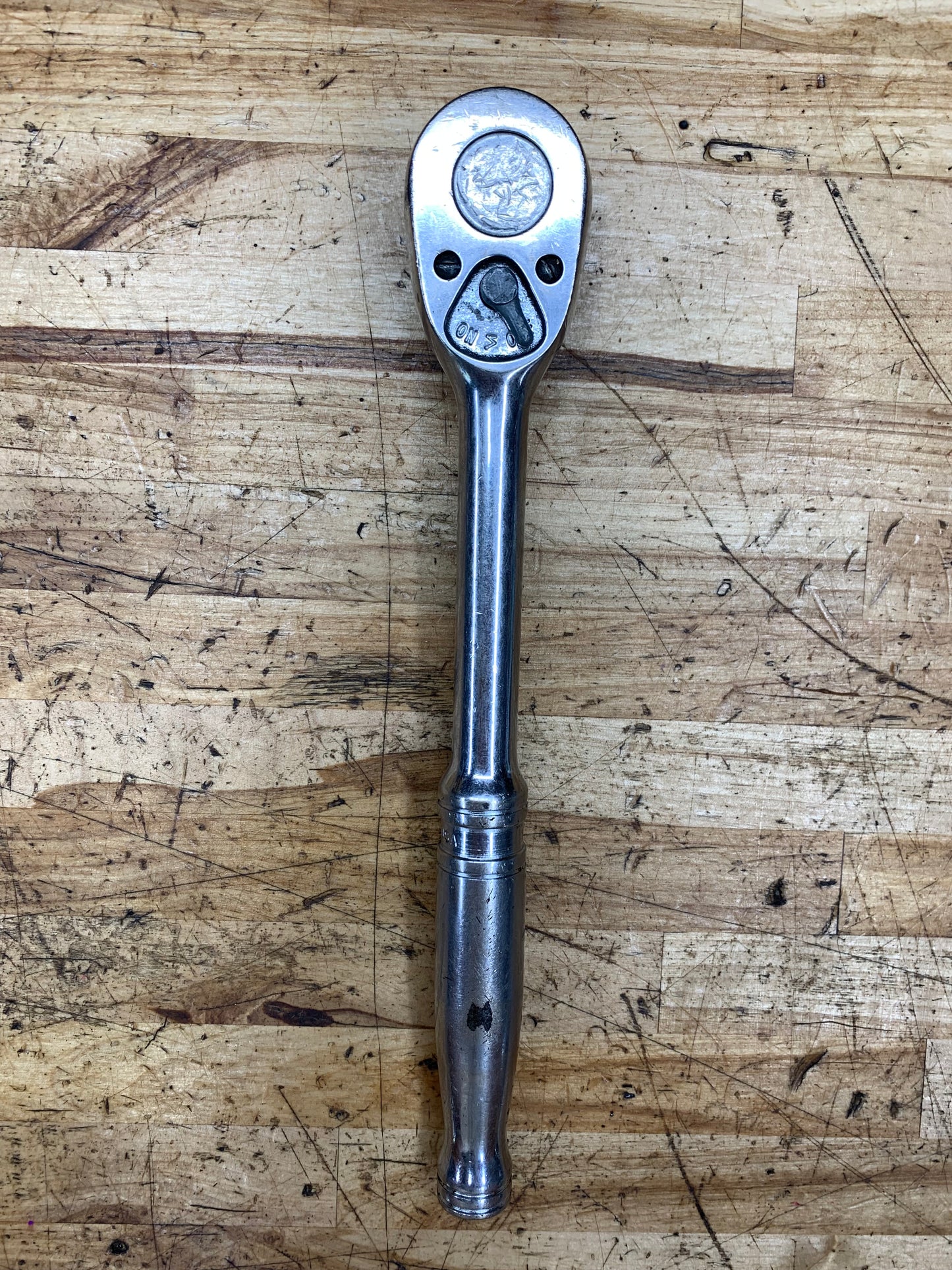 Snap On 1/2" Vintage 1985 Chrome Handle Ratchet USA SL710