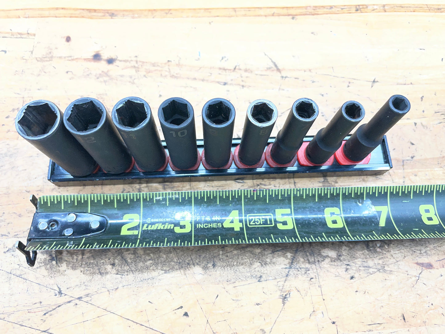 Mac 1/4” Metric Deep Impact Socket Set 9pc 5.5-13mm SMDPM96BRPT