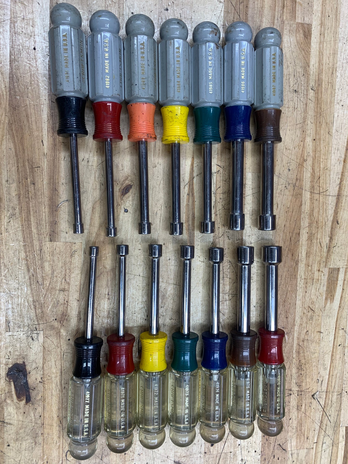 Craftsman 14pc Master Nut Driver Set SAE & Metric USA