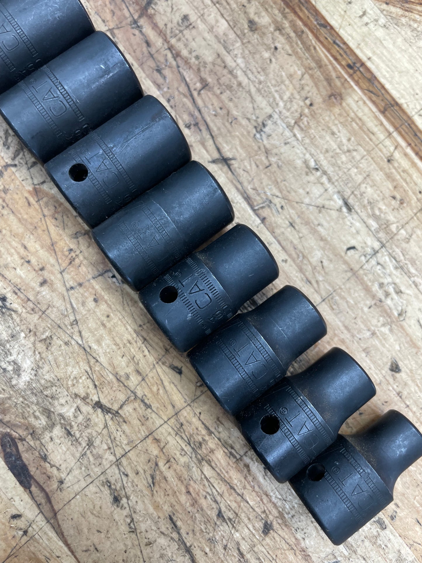 CAT by Snap On 1/2” Metric Shallow Impact Socket Set 12pc USA 10-21mm