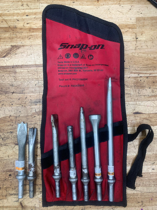 Snap On 6pc+1 Air Hammer Bit Set PHG1066BK