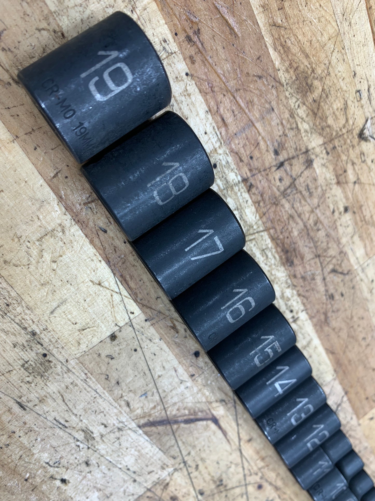 Matco 3/8” Metric Impact Shallow Socket Set 13pc 7-19mm SBPM136V